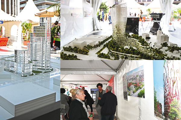 Les 4 projets étaient exposés sur le stand du GPSEA pendant les Assises de la Ville.