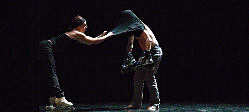 Deux danseurs de la compagnie Käfig