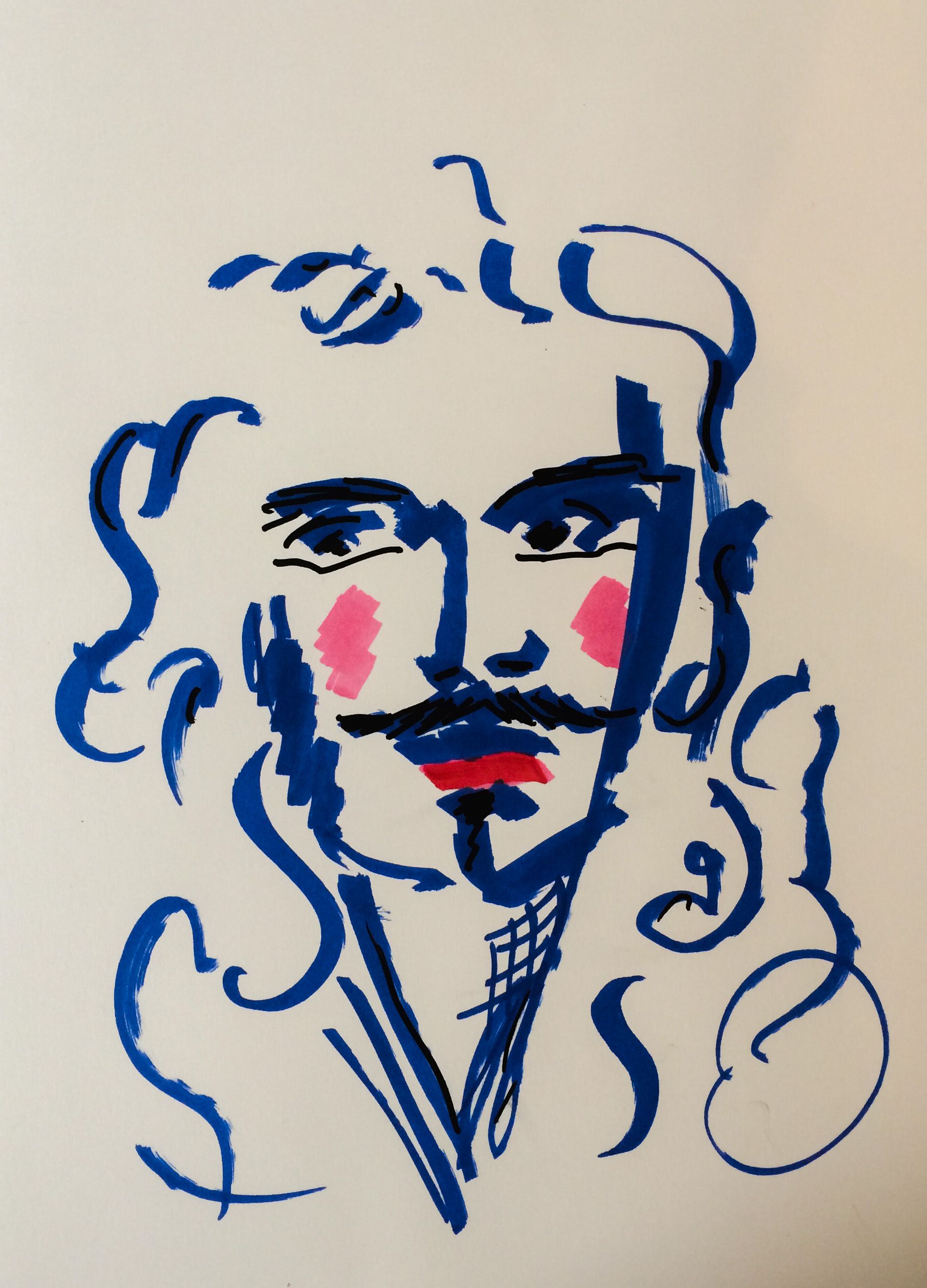 Portrait de Molière à la peinture