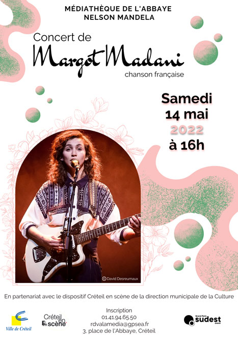 affiche du concert de Margot Madani