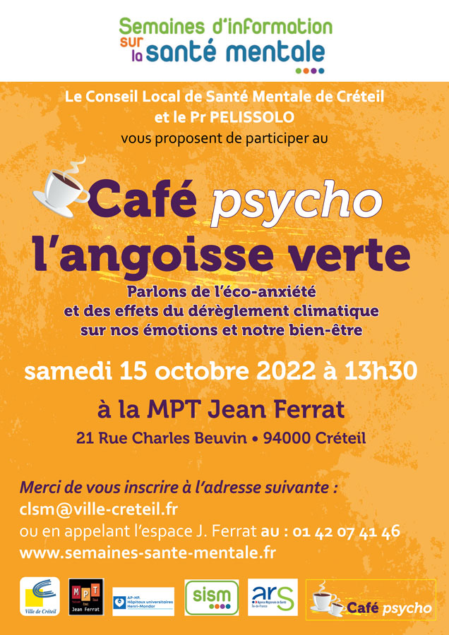 Café psycho le 15 octobre à 13h30