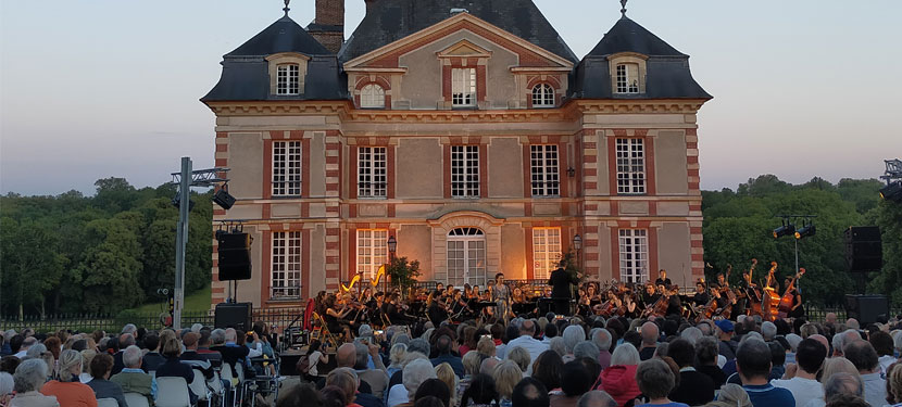 Concert au château d'Ormesson en plein air