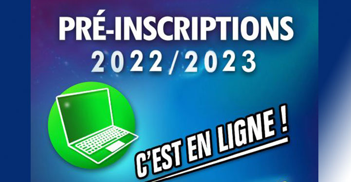 Pré-inscriptions 2022/2023
