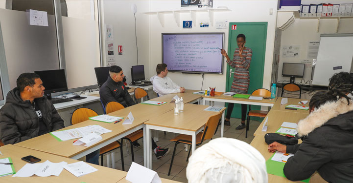 Ateliers CEJ organisés à la mission locale de Créteil située dans le quartier du Port.