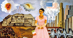 Frida Khalo - Autoportrait à la frontière entre le Mexique et les États-Unis.