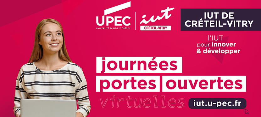 Journée portes ouvertes virtuelle de l’IUT de Créteil-Vitry