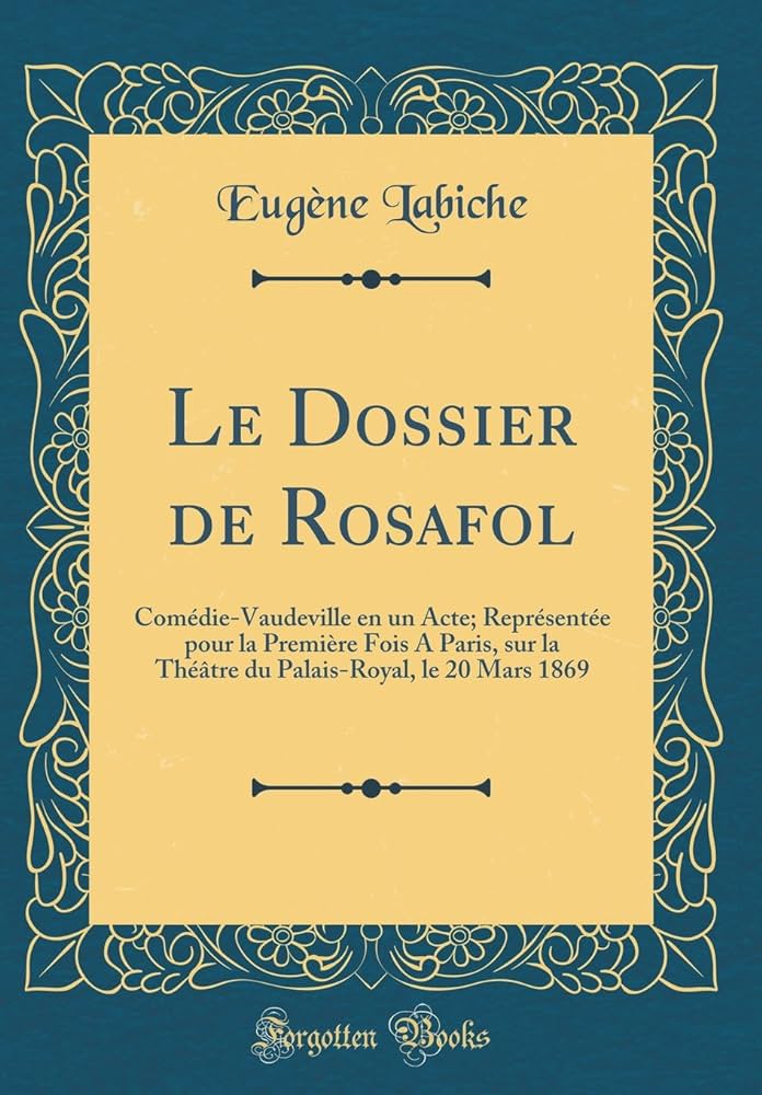 Couverture du livre d'Eugène Labiche