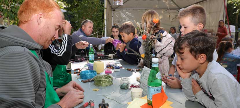 atelier creatif lors de l evenement parcs et jardins