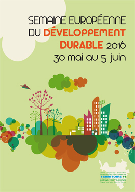Affiche de la semaine européenne du développement durable 2016