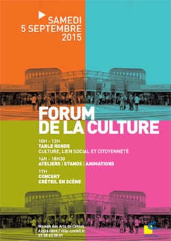 Affiche du forum de la culture