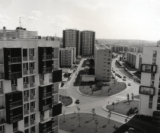 Photo du quartier du Mont-Mesly dans les années 60