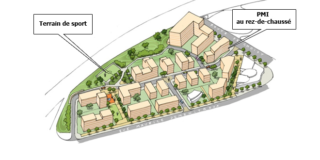 Illustration du plan du quartier