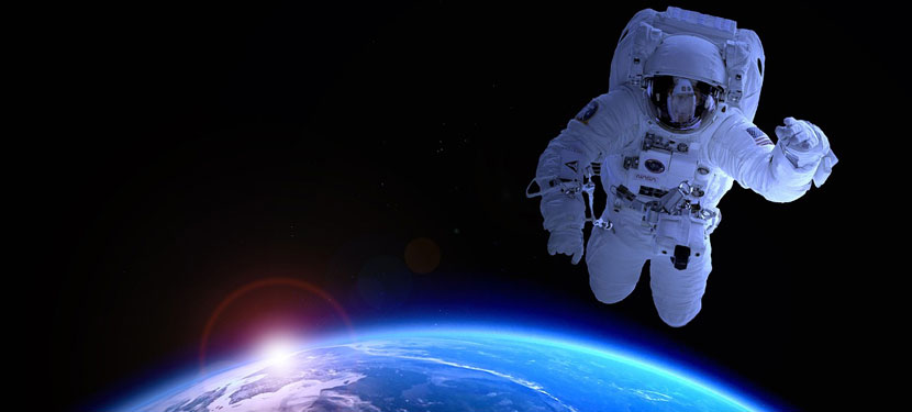 Photo d'astronaute dans l'espace