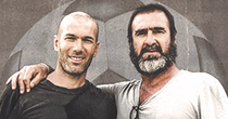 Photo de Zinedine Zidane et Éric Cantona