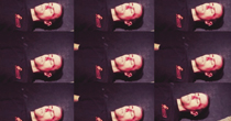 Planche de photos d'identité d'un homme endormi